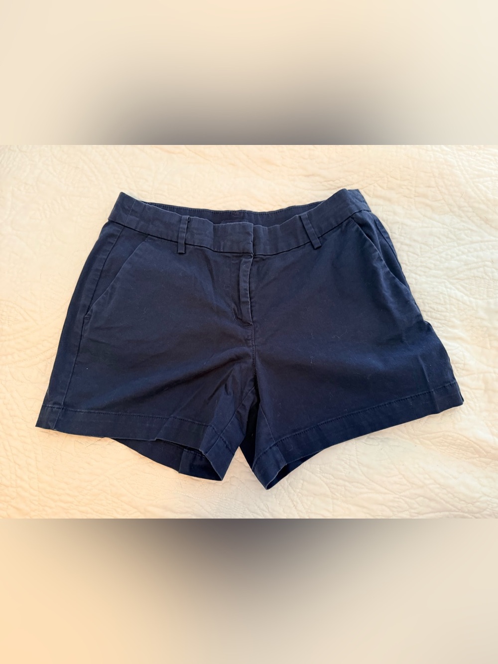 Nautica Women's Navy Tailored Cotton Shorts
